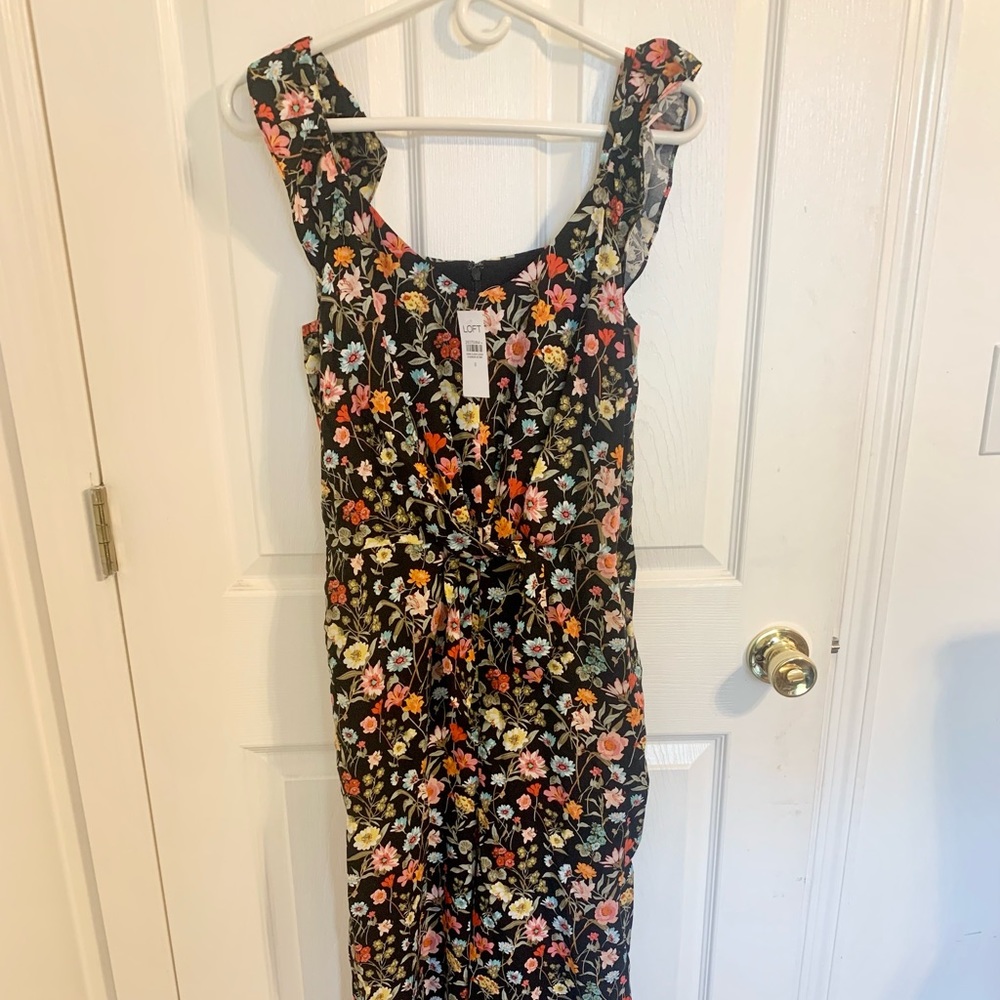 Brand new with tags size 8 Loft floral jumpsuit